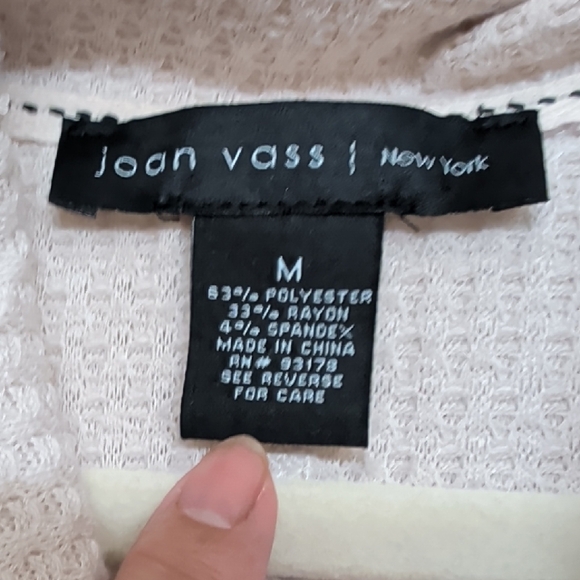 Joan Vass Blush Cream Cowl Neck Sweater - Picture 2 of 5